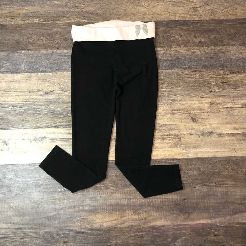 PINK Victoria’s Secret black leggings M Short/Court